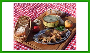 Poulet fermier confit